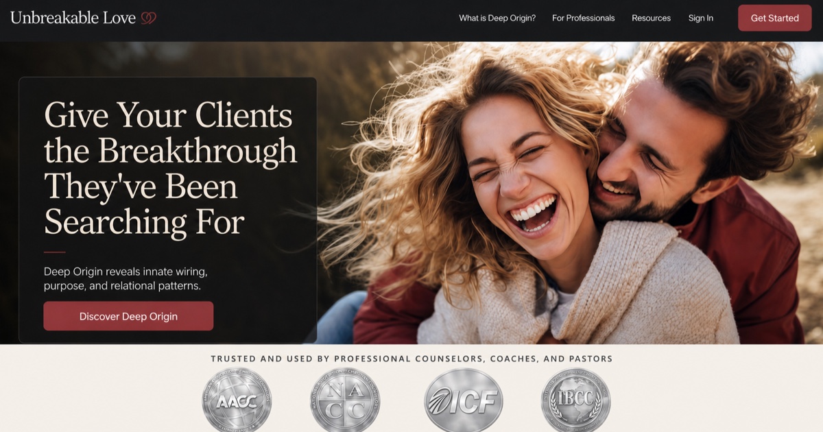 Deep Origin Discovery for Helping Professionals | Unbreakable Love